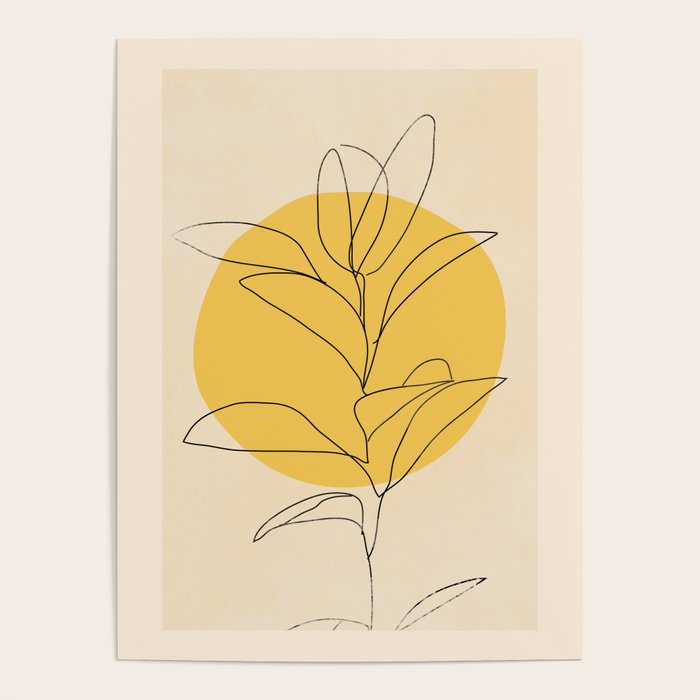Abstract Art /Minimal Plant 3/2 Poster Gallery Image 4