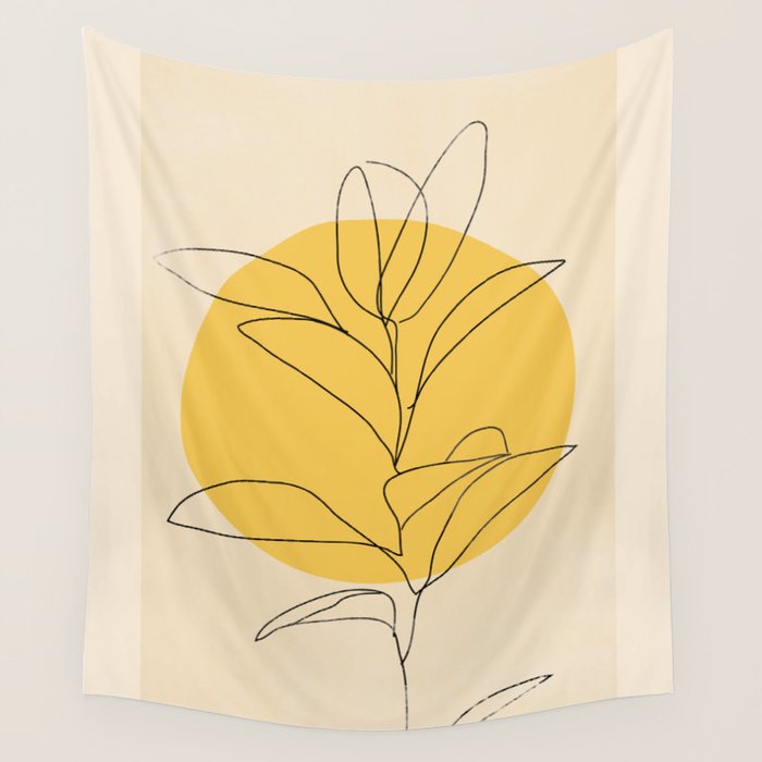 Abstract Art /Minimal Plant 3/2 Wall Tapestry Gallery Image 4