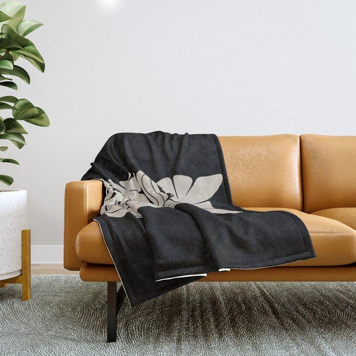 Cat and Plant 83 Throw Blanket Gallery Image 1