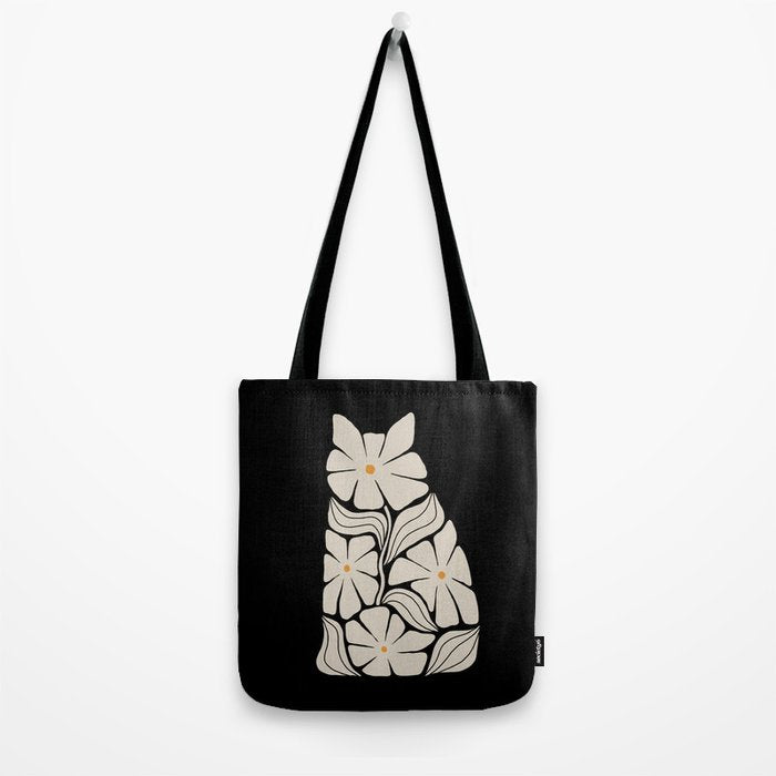 Cat and Plant 83 Tote Bag Gallery Image 2