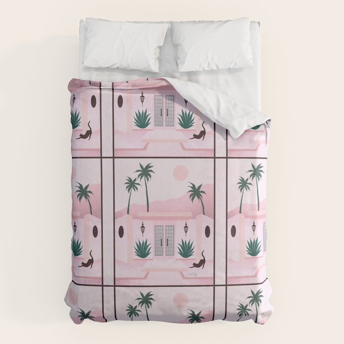 Palm Springs Home â Blush & Teal Duvet Cover Gallery Image 6