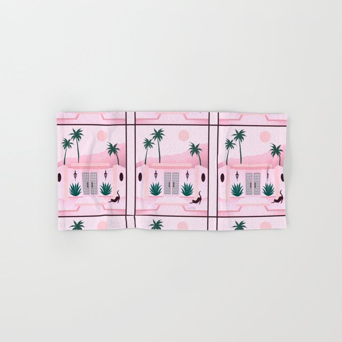 Palm Springs Home â Blush & Teal Bath Towel Gallery Image 1