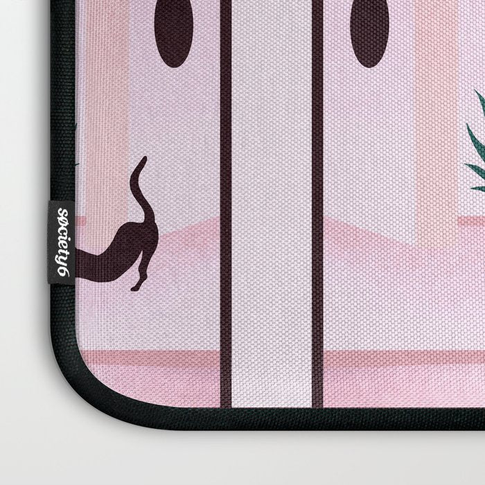 Palm Springs Home â Blush & Teal Laptop Sleeve Gallery Image 3