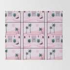 Palm Springs Home â Blush & Teal Throw Blanket Gallery Image 2