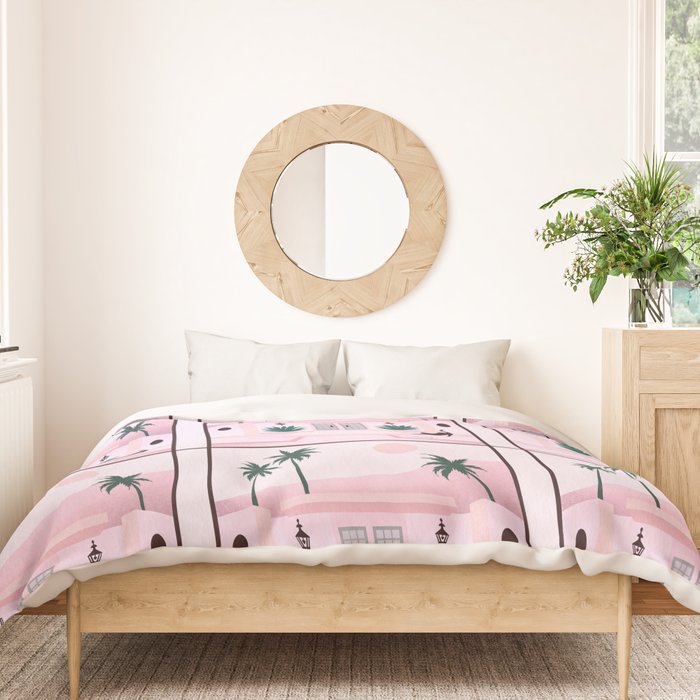 Palm Springs Home â Blush & Teal Duvet Cover Gallery Image 3
