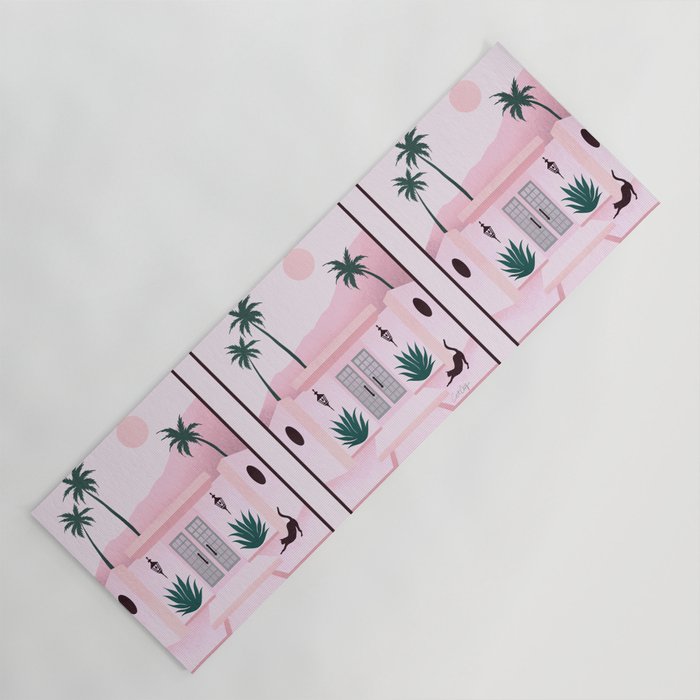 Palm Springs Home â Blush & Teal Yoga Mat Gallery Image 1