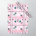 Palm Springs Home â Blush & Teal Wrapping Paper Gallery Image 1