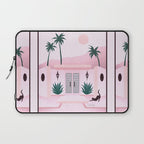 Palm Springs Home â Blush & Teal Laptop Sleeve Gallery Image 1