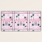 Palm Springs Home â Blush & Teal Desk Mat Gallery Image 3