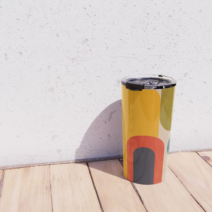 geometry vintage abstract art Travel Mug Gallery Image 4