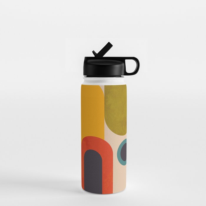 geometry vintage abstract art Water Bottle Gallery Image 1