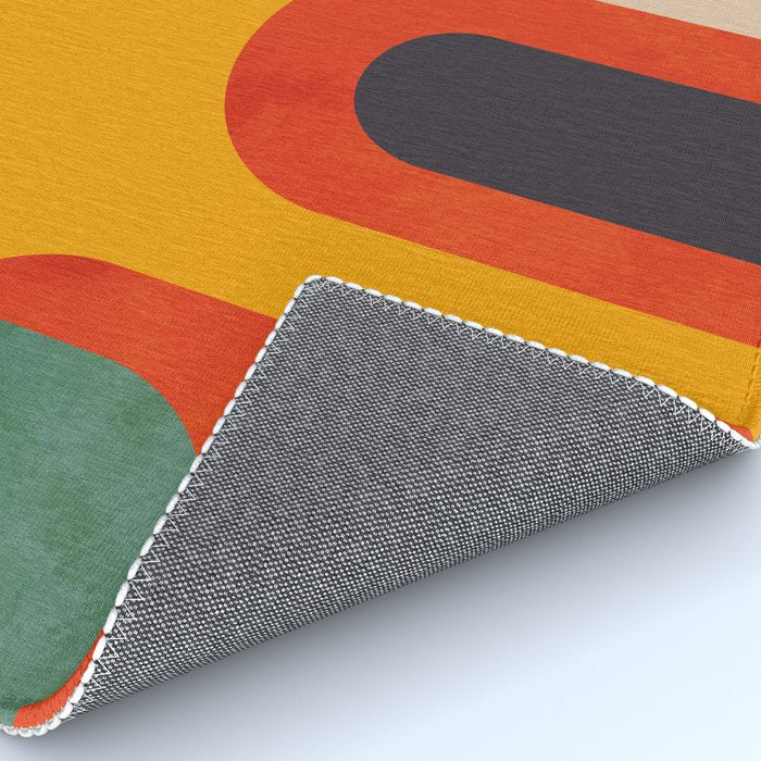geometry vintage abstract art Rug Gallery Image 4