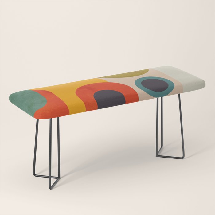 geometry vintage abstract art Bench Gallery Image 1