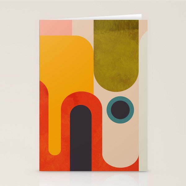 geometry vintage abstract art Stationery Card Gallery Image 2