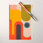geometry vintage abstract art Wrapping Paper Gallery Image 1