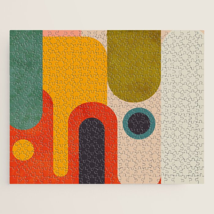 geometry vintage abstract art Jigsaw Puzzle Gallery Image 1