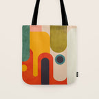 geometry vintage abstract art Tote Bag Gallery Image 1