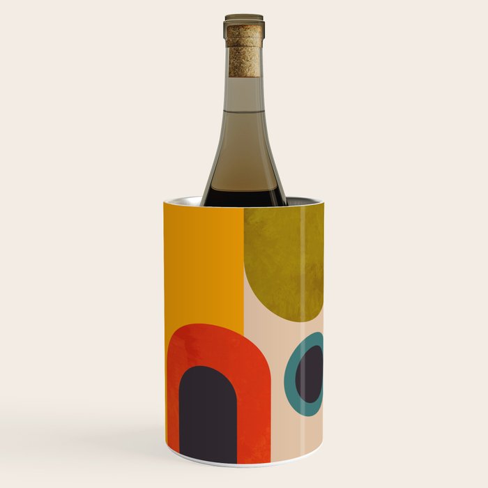 geometry vintage abstract art Wine Chiller Gallery Image 1