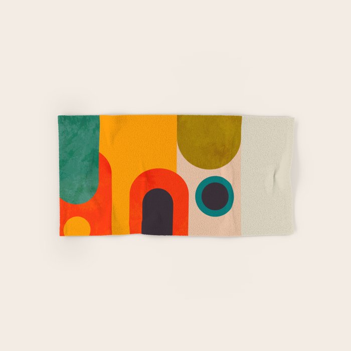 geometry vintage abstract art Towels Gallery Image 1