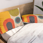 geometry vintage abstract art Pillow Sham Gallery Image 2