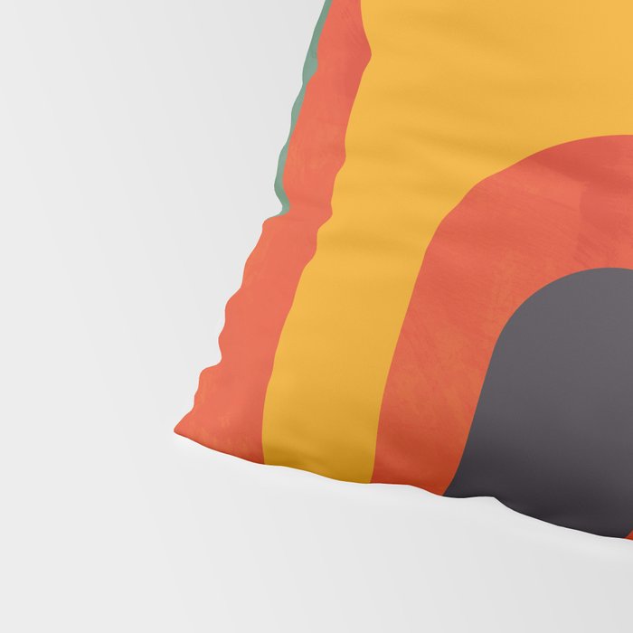 geometry vintage abstract art Pillow Sham Gallery Image 4