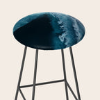 Aerial Ocean Waves - Coastal Wall Art Photography Stool Gallery Image 2