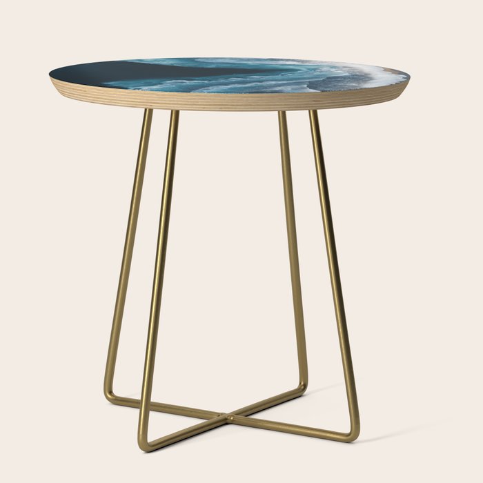 Aerial Ocean Waves - Coastal Wall Art Photography Side Table Gallery Image 1