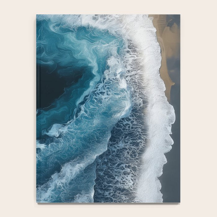 Aerial Ocean Waves - Coastal Wall Art Photography Notebook Gallery Image 4