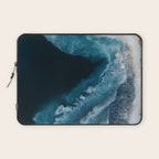 Aerial Ocean Waves - Coastal Wall Art Photography Laptop Sleeve Gallery Image 1