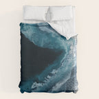 Aerial Ocean Waves - Coastal Wall Art Photography Duvet Cover Gallery Image 6