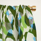 Pure Strokes #3 / Green & Blue Window Curtain Gallery Image 2