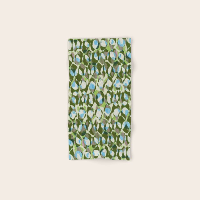 Pure Strokes #3 / Green & Blue Bath Towel Gallery Image 1