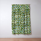 Pure Strokes #3 / Green & Blue Window Curtain Gallery Image 3
