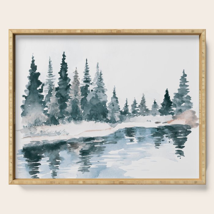 Mountain River Serving Tray Gallery Image 1