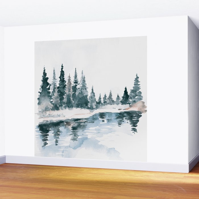 Mountain River Wall Mural Gallery Image 2