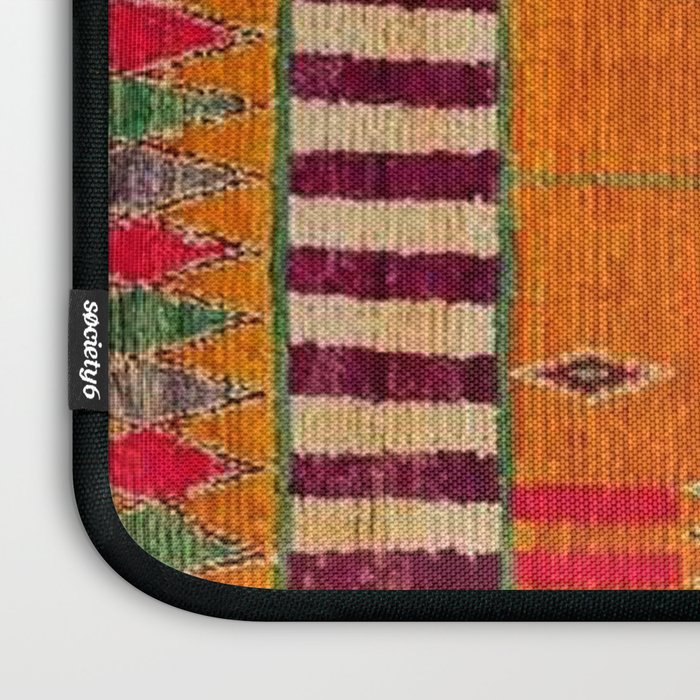 Orange Traditional Moroccan Design Laptop Sleeve Gallery Image 3