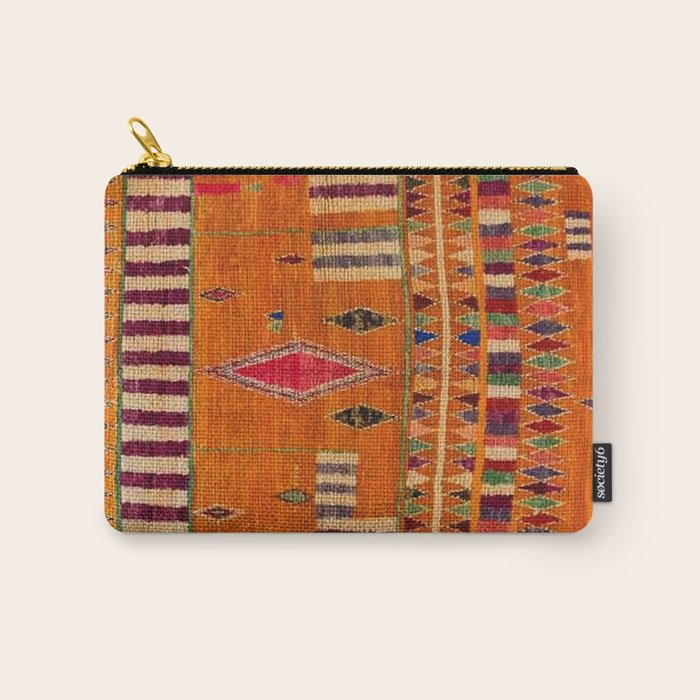 Orange Traditional Moroccan Design Carry All Pouch Gallery Image 1