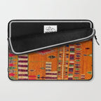 Orange Traditional Moroccan Design Laptop Sleeve Gallery Image 2