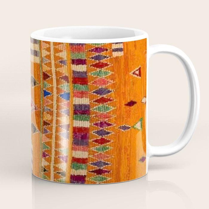 Orange Traditional Moroccan Design Coffee Mug Gallery Image 1