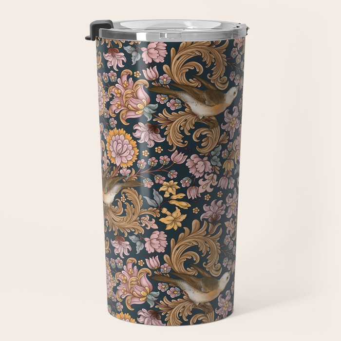 Ornate Bird Garden Travel Mug Gallery Image 3