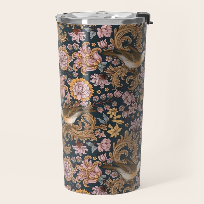 Ornate Bird Garden Travel Mug Gallery Image 2