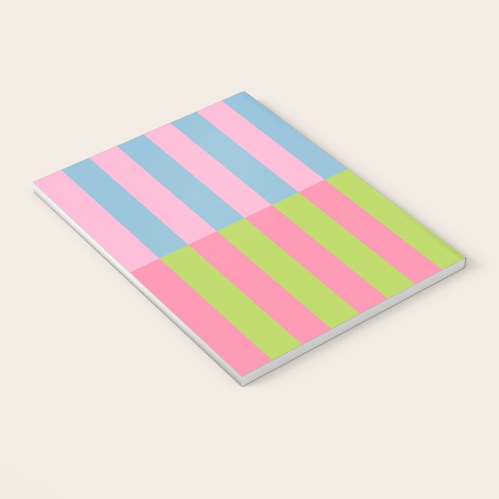 Vibrant color block pattern Notebook Gallery Image 3