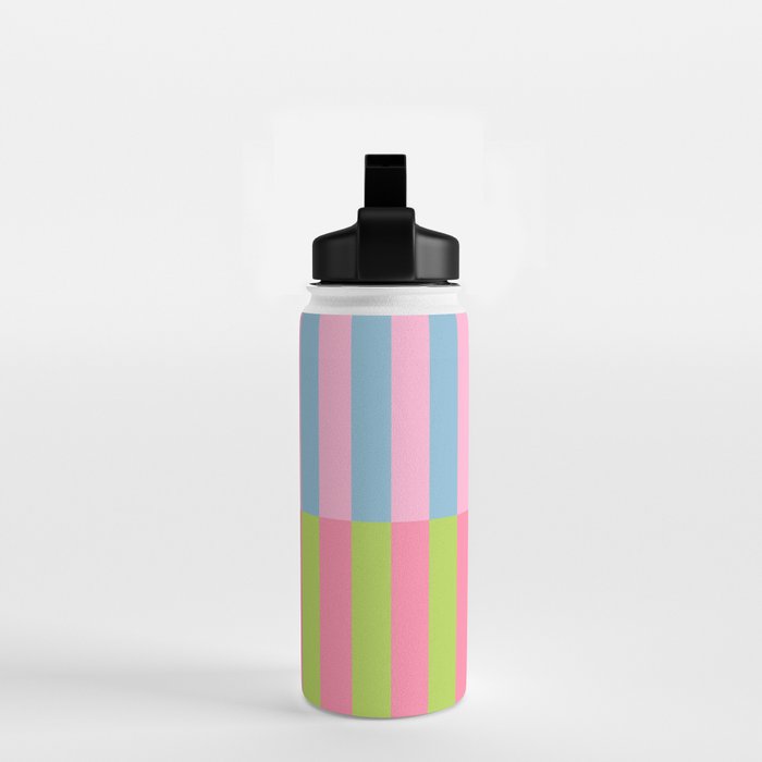 Vibrant color block pattern Water Bottle Gallery Image 2