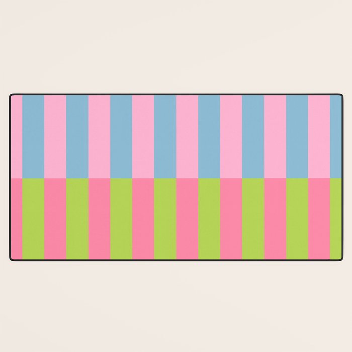 Vibrant color block pattern Desk Mat Gallery Image 3