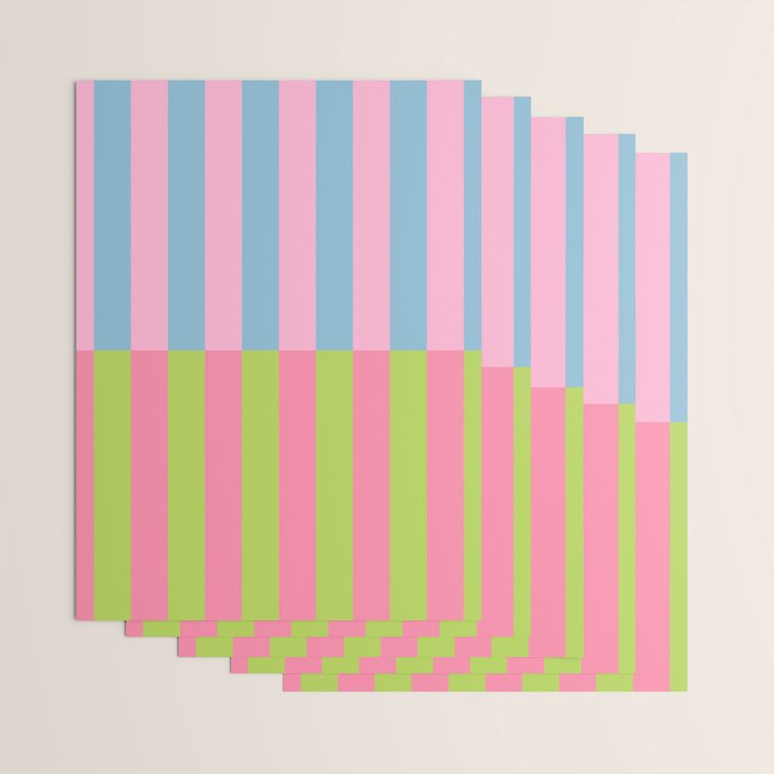Vibrant color block pattern Wrapping Paper Gallery Image 3