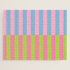 Vibrant color block pattern Jigsaw Puzzle Gallery Image 1