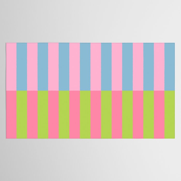 Vibrant color block pattern Tablecloth Gallery Image 2