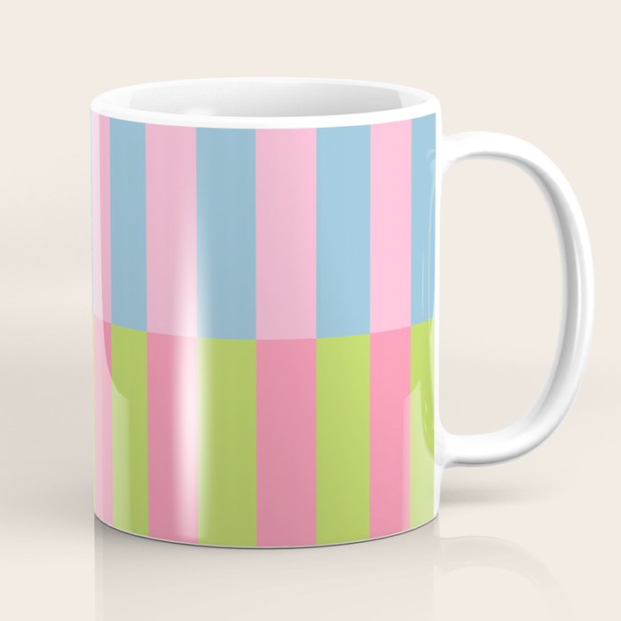 Vibrant color block pattern Coffee Mug Gallery Image 1