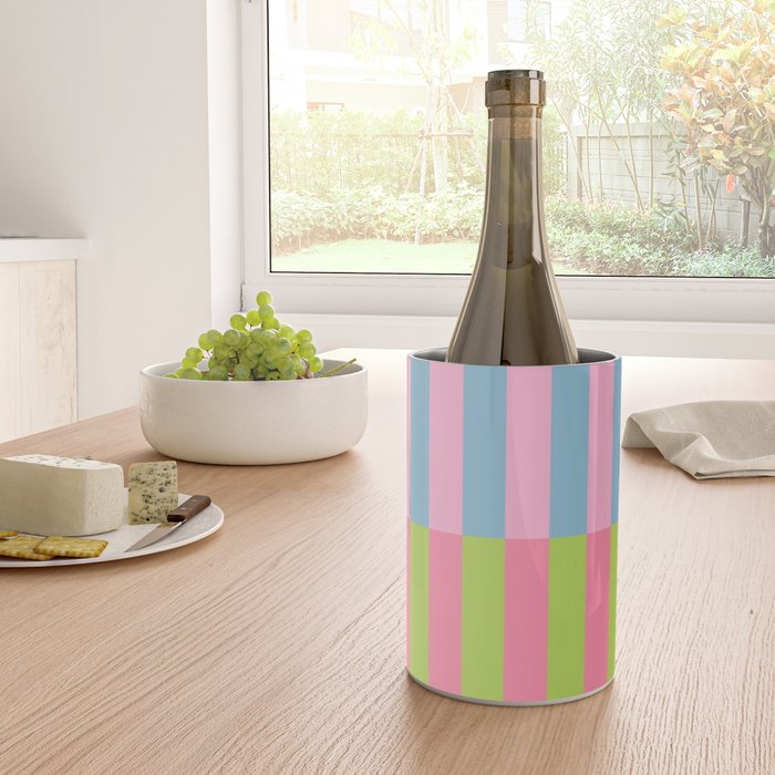 Vibrant color block pattern Wine Chiller Gallery Image 4