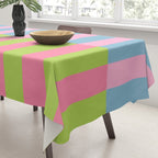 Vibrant color block pattern Tablecloth Gallery Image 3
